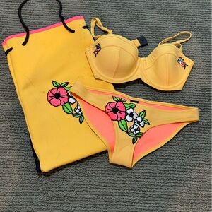 Triangl Yellow Balconette Bikini